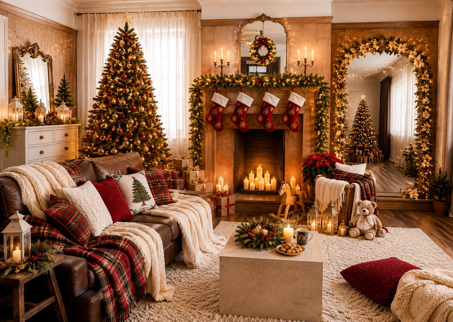 Christmas photography studio set at Zoom Photo Studio